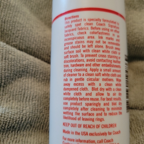 Coach Other Coach Cleaner And Signature Fabric Cleaner 6 Oz Opened